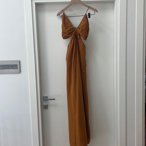 Banana Republic Linen Blend cut out dress